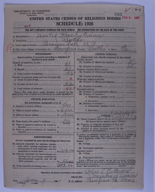 Scan of United Presbyterian Church of North America: 242