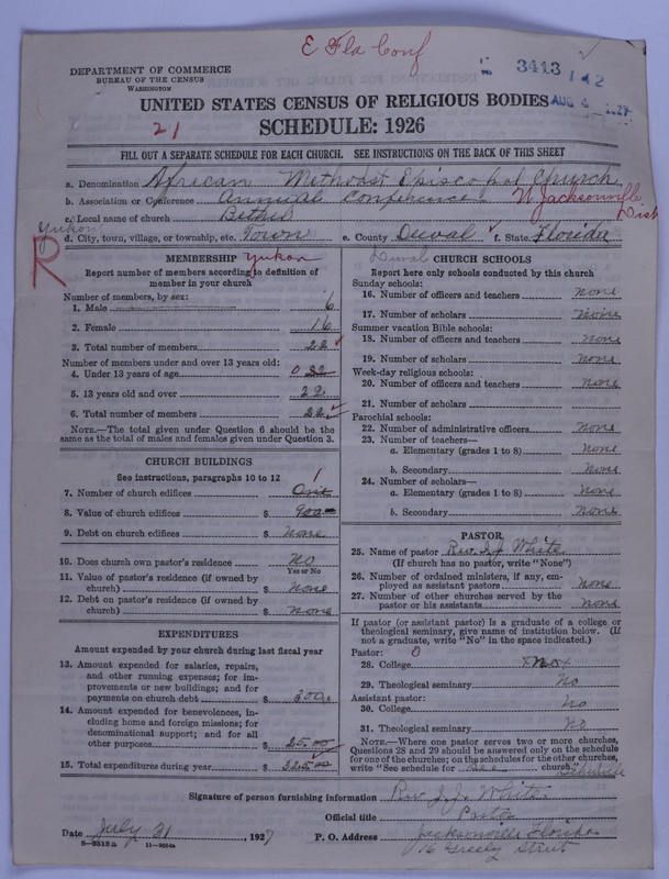 Scan of African Methodist Episcopal Church: 3413
