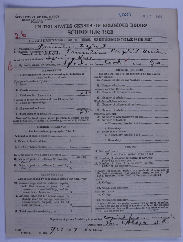 Scan of Primitive Baptists: 1034