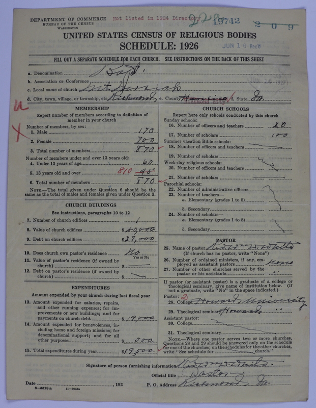 Scan of Negro Baptists: 19742