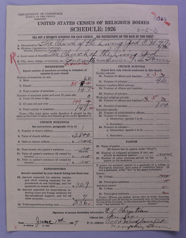 Scan of Church of the Living God, Christian Workers for Fellowship: 45