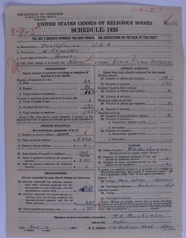 Scan of Presbyterian Church in the United States of America: 8495