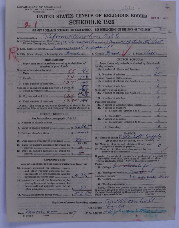 Scan of Reformed Church in the United States: 1312