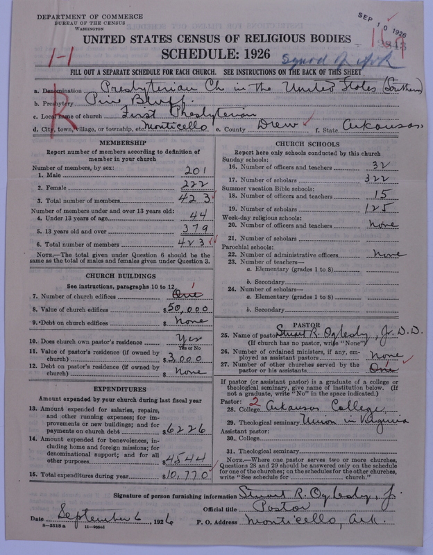 Scan of Presbyterian Church in the United States: 2843