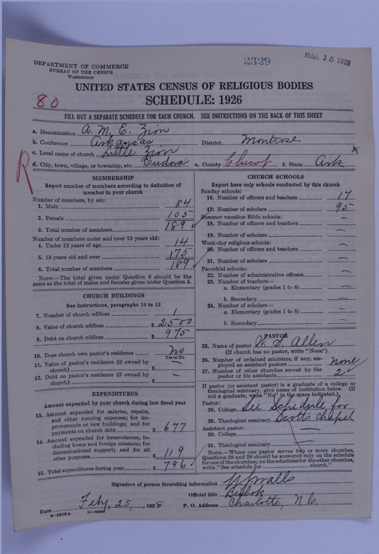 Scan of African Methodist Episcopal Zion Church: 2329