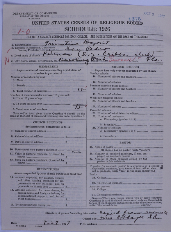 Scan of Primitive Baptists: 1376