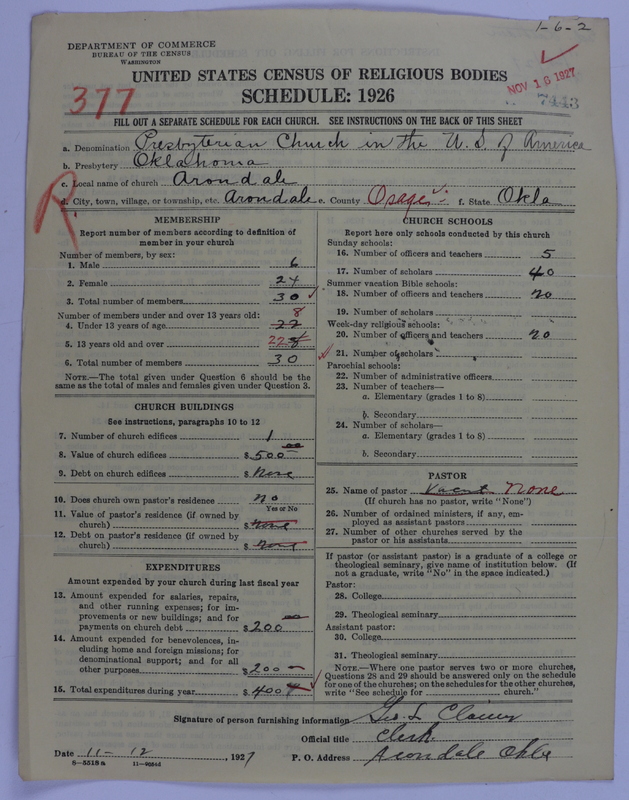 Scan of Presbyterian Church in the United States of America: 7443