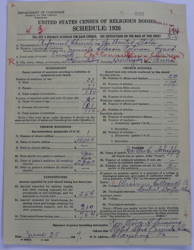 Scan of Reformed Church in the United States: 409