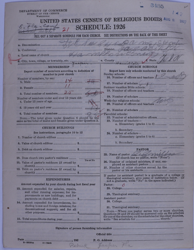 Scan of African Methodist Episcopal Church: 3485