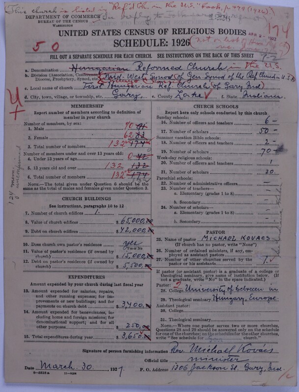 Scan of Reformed Church in the United States: 1226