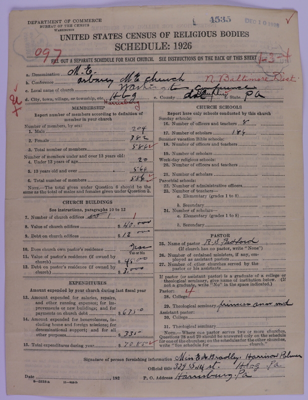Scan of Methodist Episcopal Church: 4535