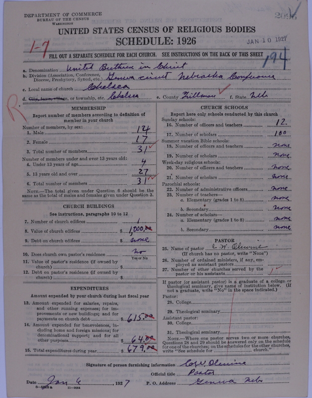 Scan of Church of the United Brethren in Christ: 2096
