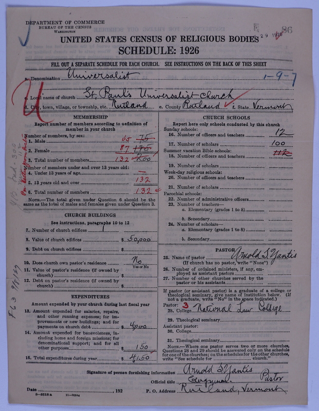 Scan of Universalist Church: 86