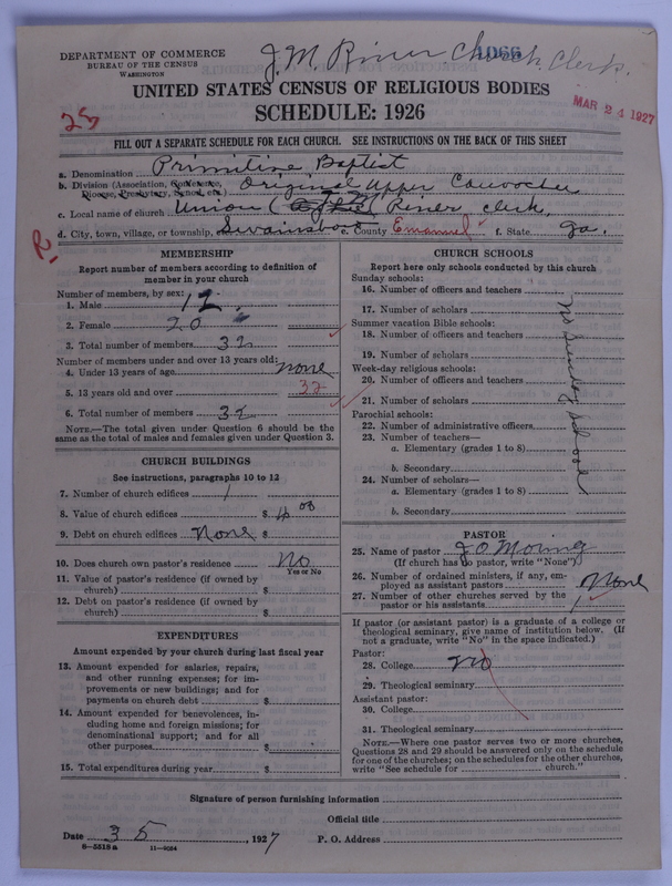 Scan of Primitive Baptists: 1066