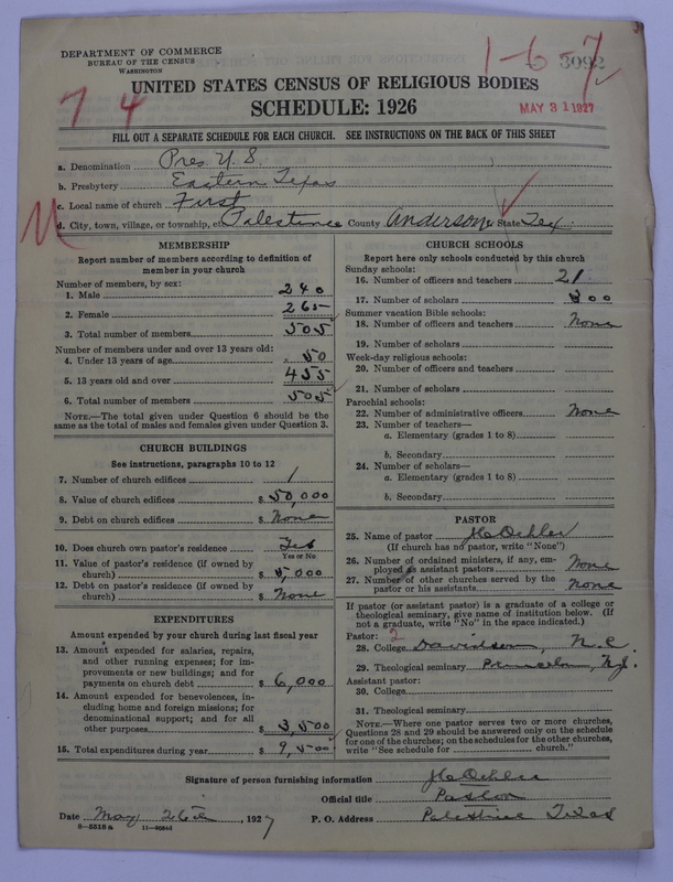 Scan of Presbyterian Church in the United States: 3092
