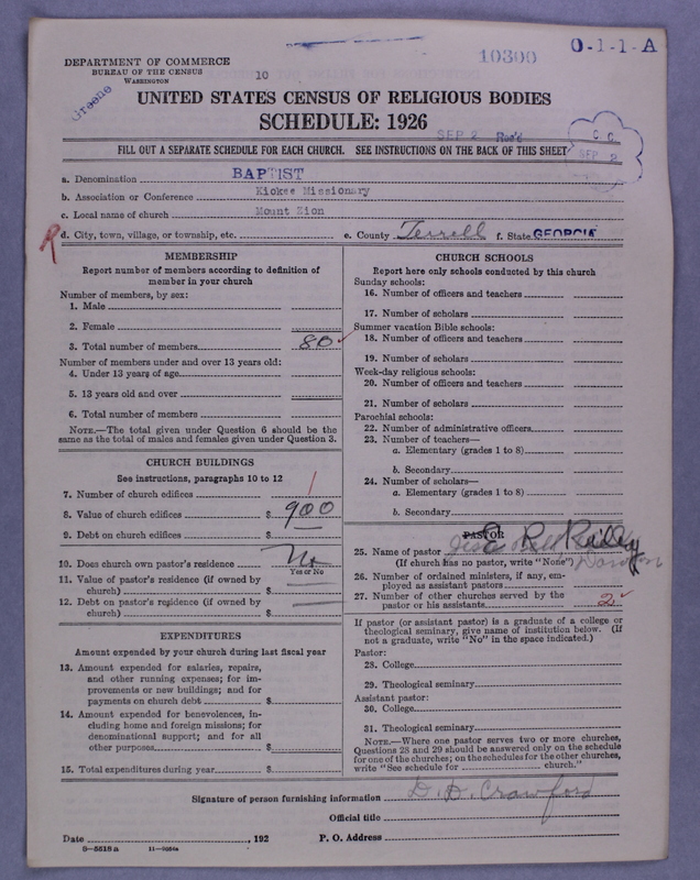 Scan of Negro Baptists: 10300