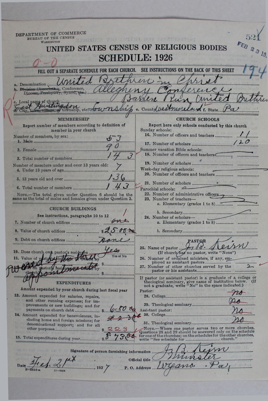 Scan of Church of the United Brethren in Christ: 521