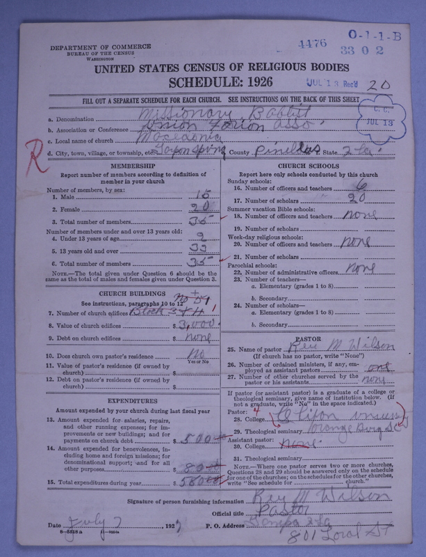 Scan of Negro Baptists: 4476