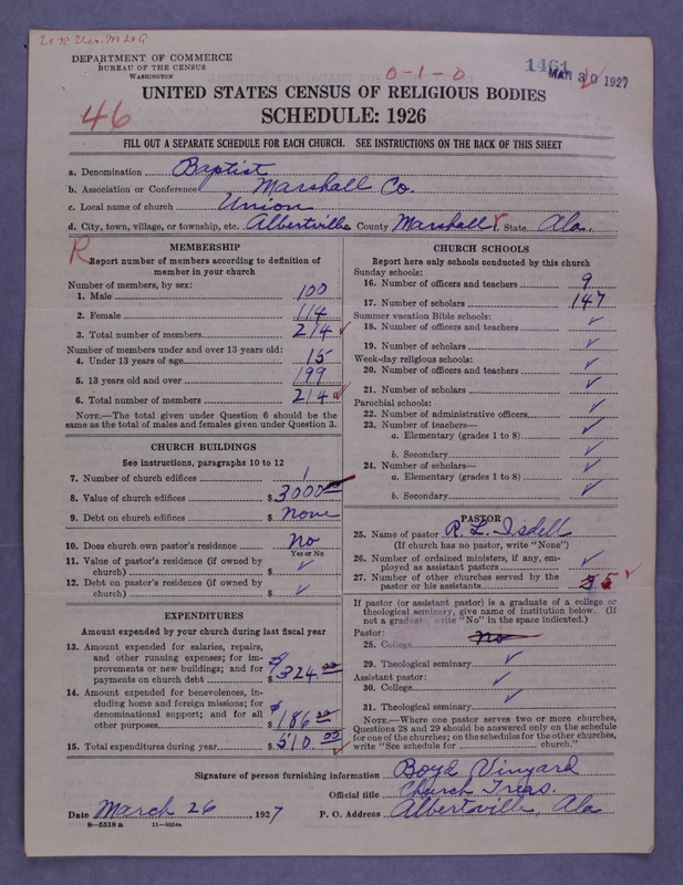Scan of Southern Baptist Convention: 1461