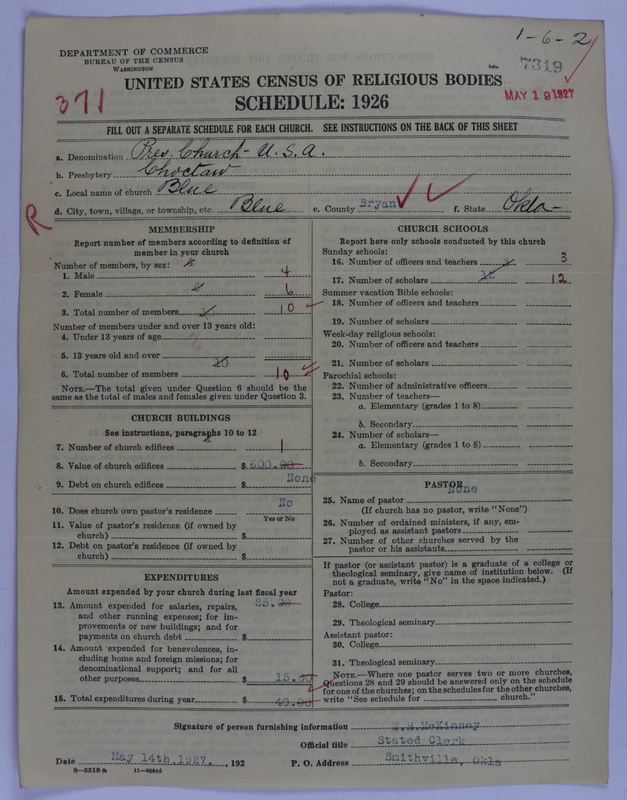 Scan of Presbyterian Church in the United States of America: 7319
