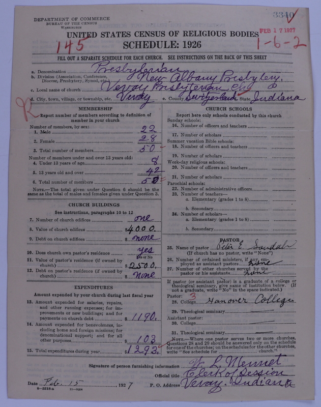Scan of Presbyterian Church in the United States of America: 3340