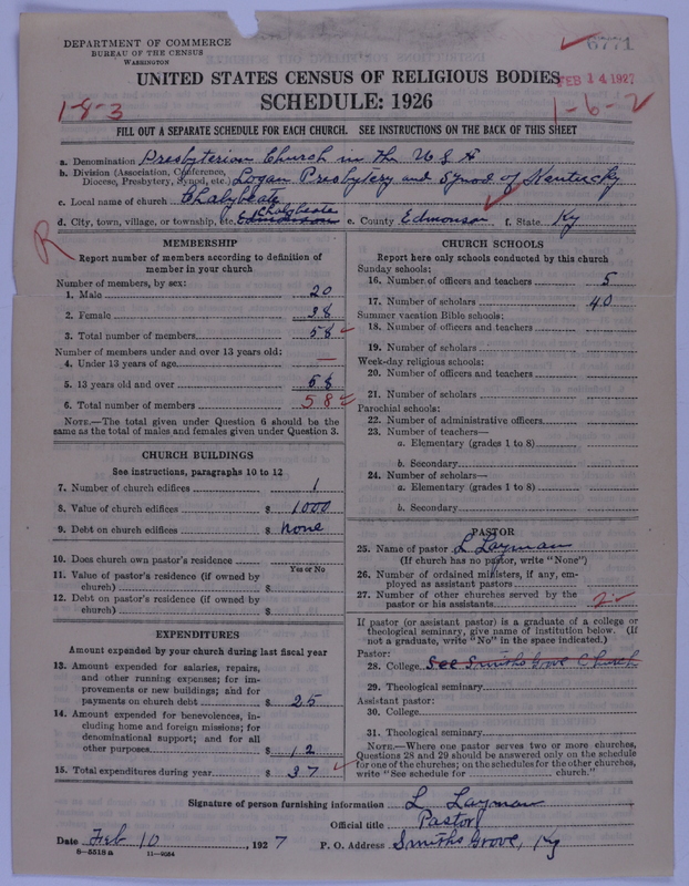 Scan of Presbyterian Church in the United States of America: 6771