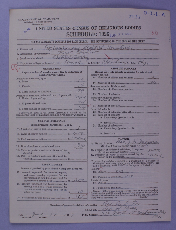 Scan of Negro Baptists: 7163