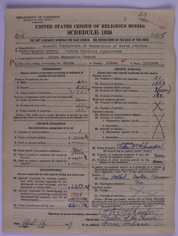Scan of General Conference of the Mennonite Church of North America: 33
