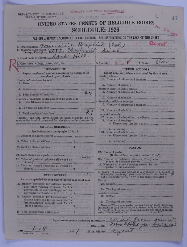 Scan of Colored Primitive Baptists: 47