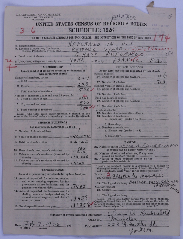 Scan of Reformed Church in the United States: 892