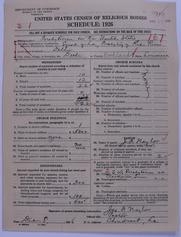 Scan of Presbyterian Church in the United States: 3012