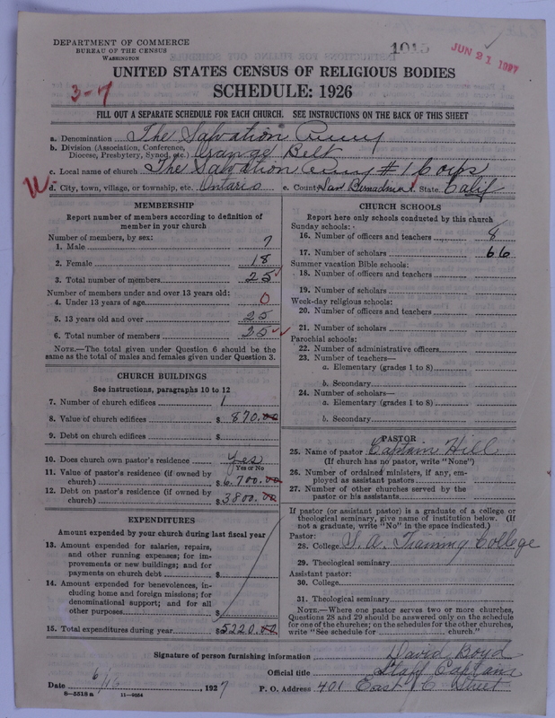 Scan of Salvation Army: 1015