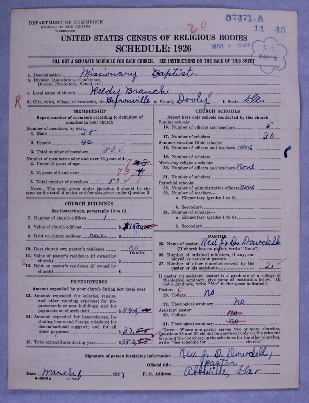 Scan of Negro Baptists: 8737
