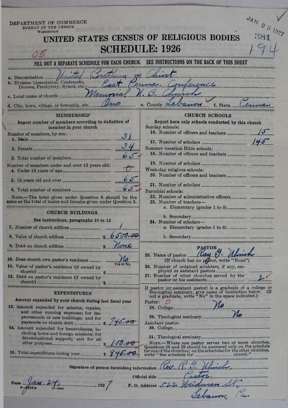 Scan of Church of the United Brethren in Christ: 381