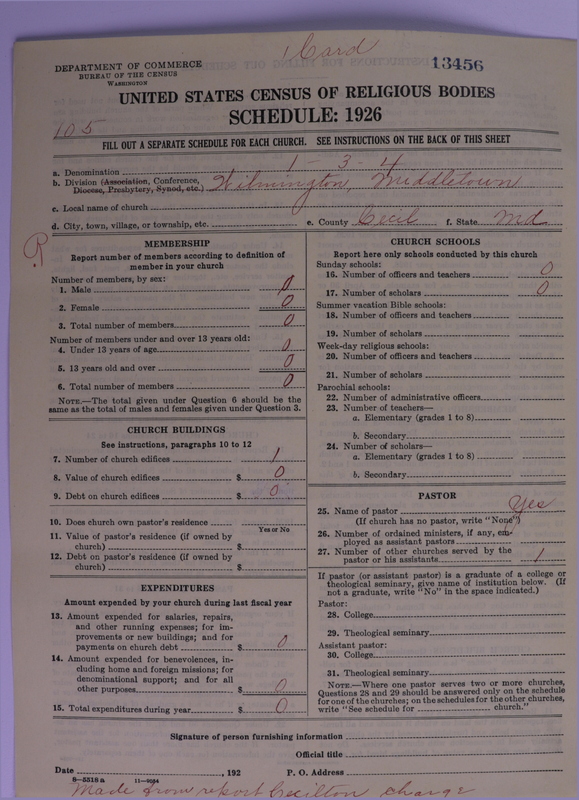 Scan of Methodist Episcopal Church: 13456