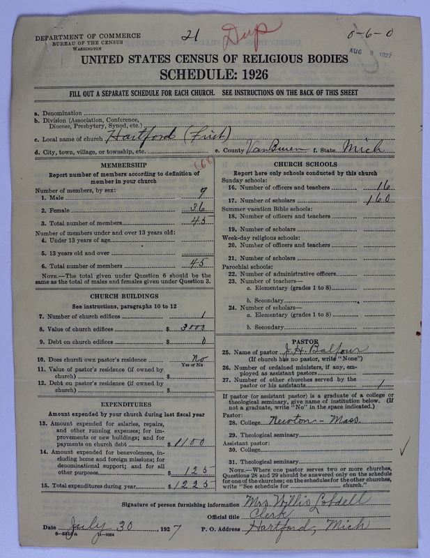 Scan of Federated Churches: 21