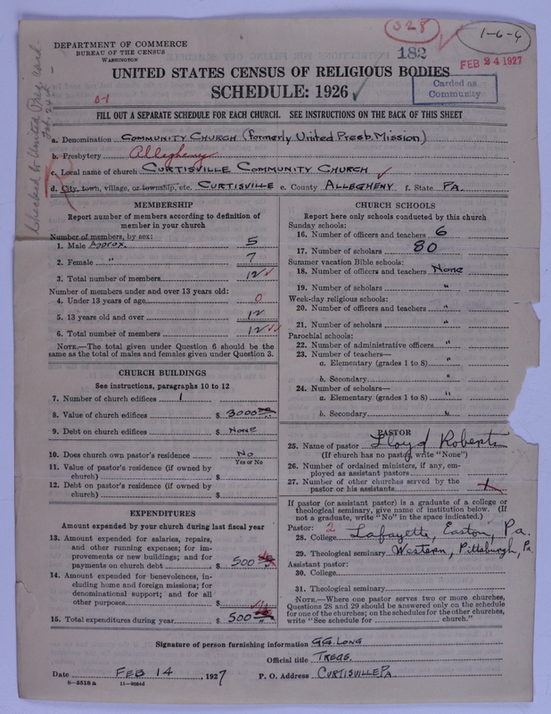 Scan of United Presbyterian Church of North America: 182