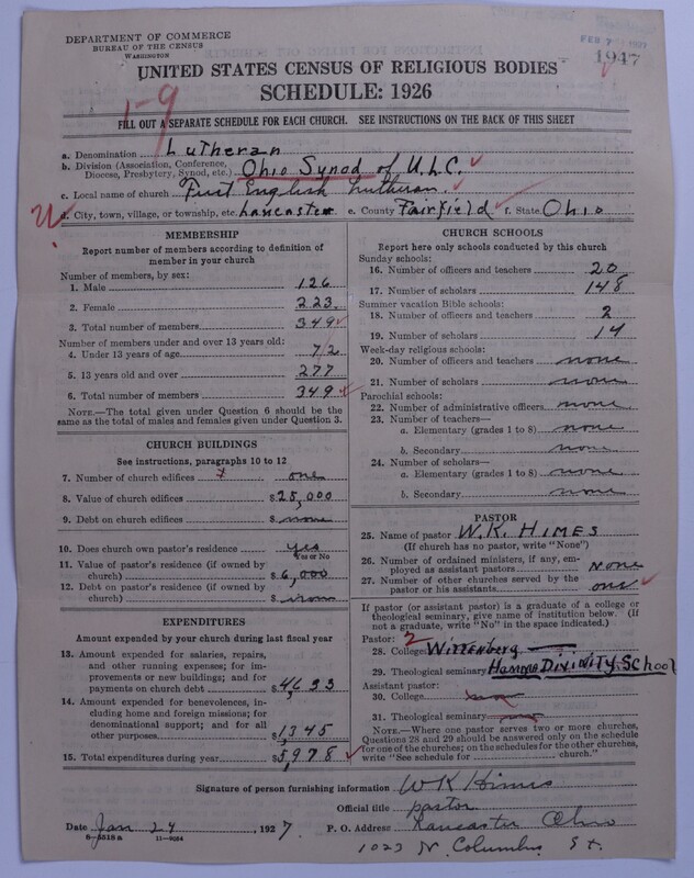Scan of United Lutheran Church in America: 1947