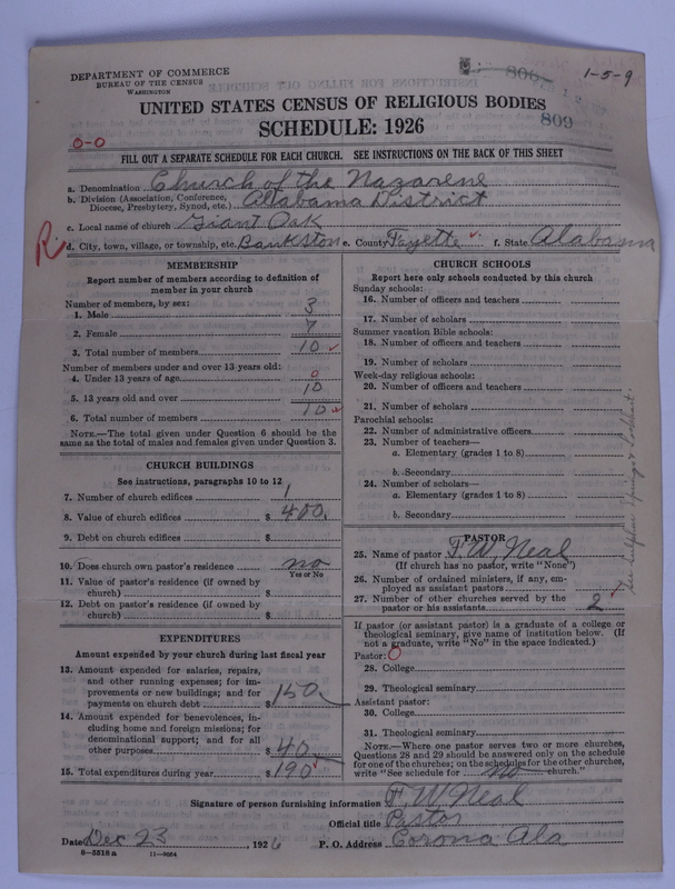 Scan of Church of the Nazarene: 809