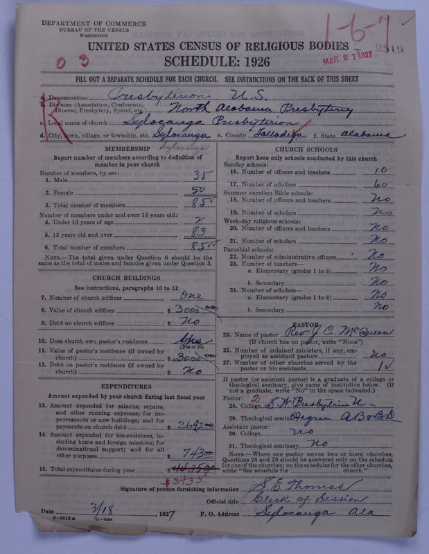 Scan of Presbyterian Church in the United States: 2519