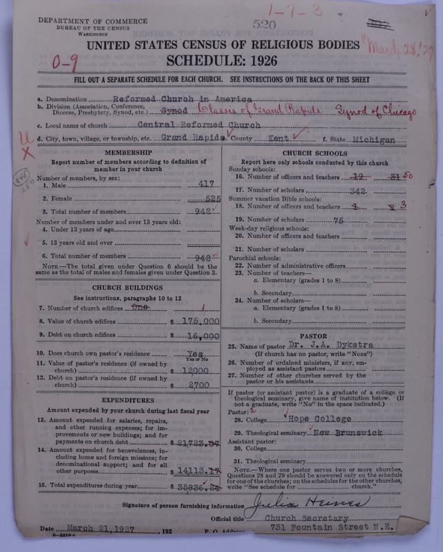 Scan of Reformed Church in America: 520