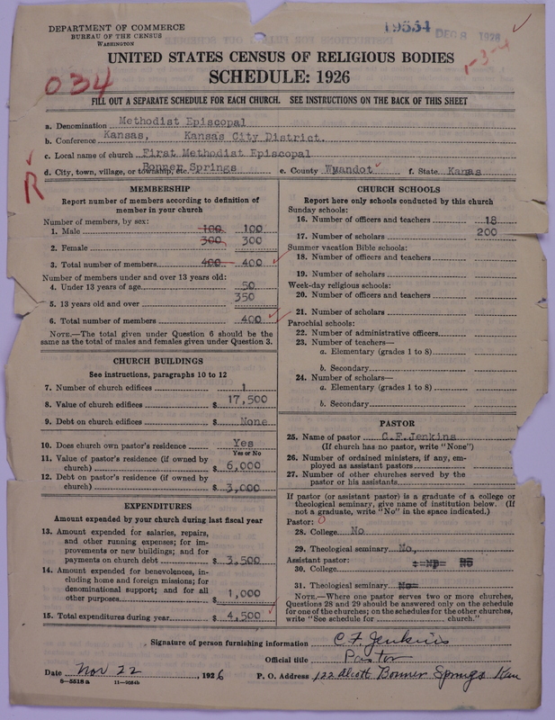 Scan of Methodist Episcopal Church: 19554