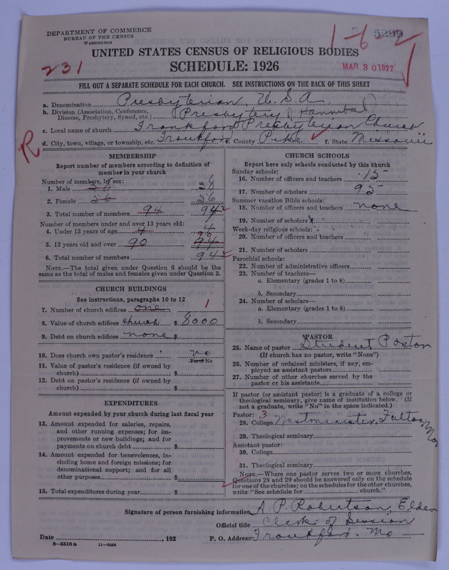 Scan of Presbyterian Church in the United States of America: 5299