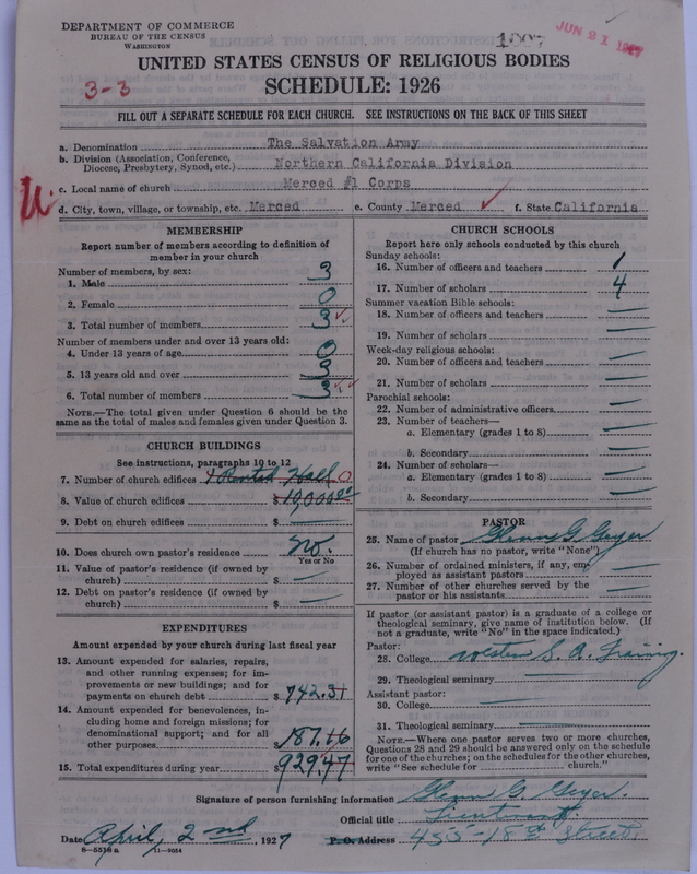 Scan of Salvation Army: 1007