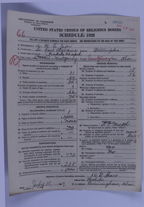 Scan of African Methodist Episcopal Zion Church: 2035