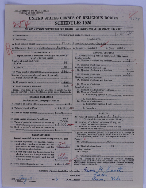 Scan of Presbyterian Church in the United States of America: 5727