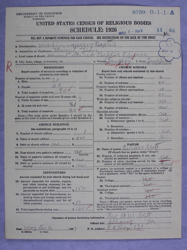 Scan of Negro Baptists: 8759