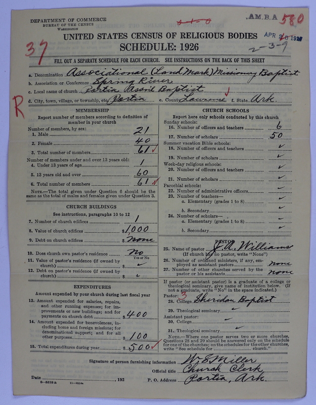 Scan of Landmark Baptist of America: 580
