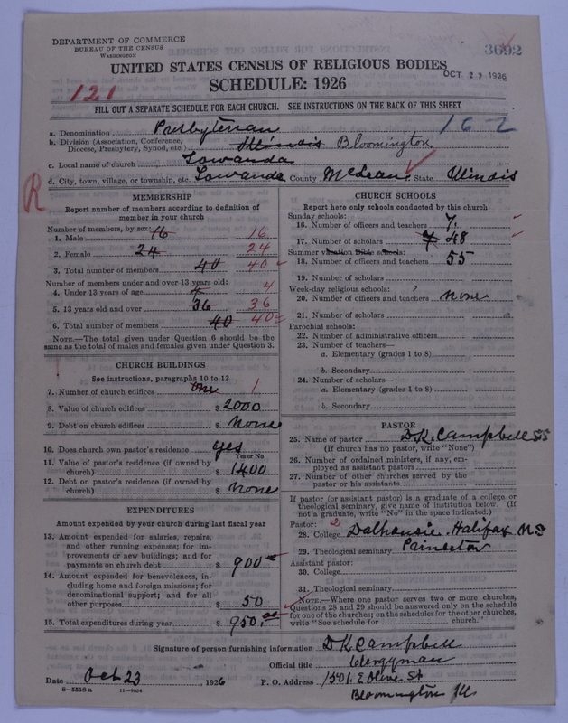 Scan of Presbyterian Church in the United States of America: 3692