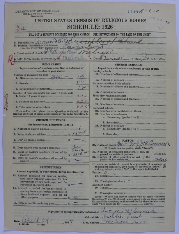 Scan of Roman Catholic Church: 11967